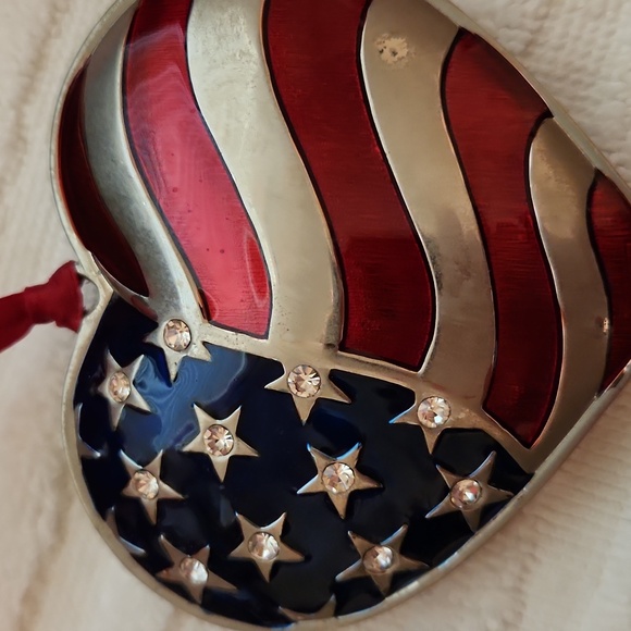 𝅺lenox HEART OF AMERICA SILVERPLATED CHRISTMAS ORNAMENTS - Picture 4 of 4